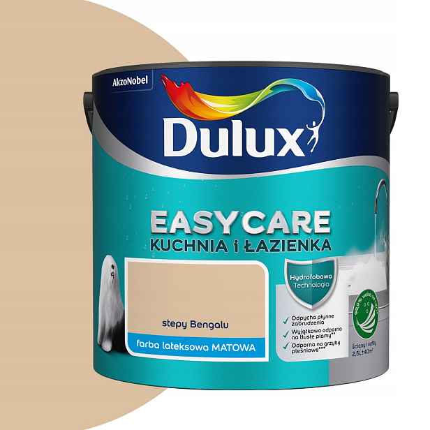 Dulux Easy Kuchyňská Koupelna Stepy Bengalu 2,5L Mat Barva Na Stěny A Stropy