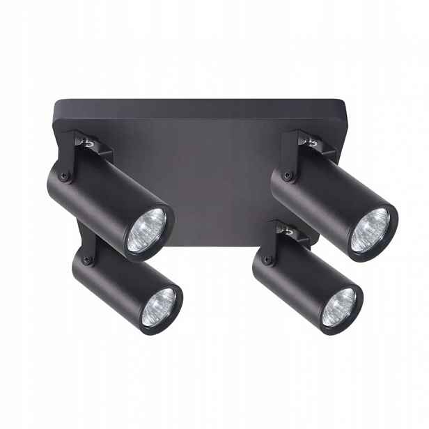 Stropní reflektor Spot Candellux Gary 4 body GU10 Černý 4x15W Kov