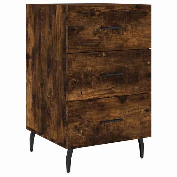 vidaXL Noční stolek kouřový dub 40 x 40 x 66 cm kompozitní dřevo