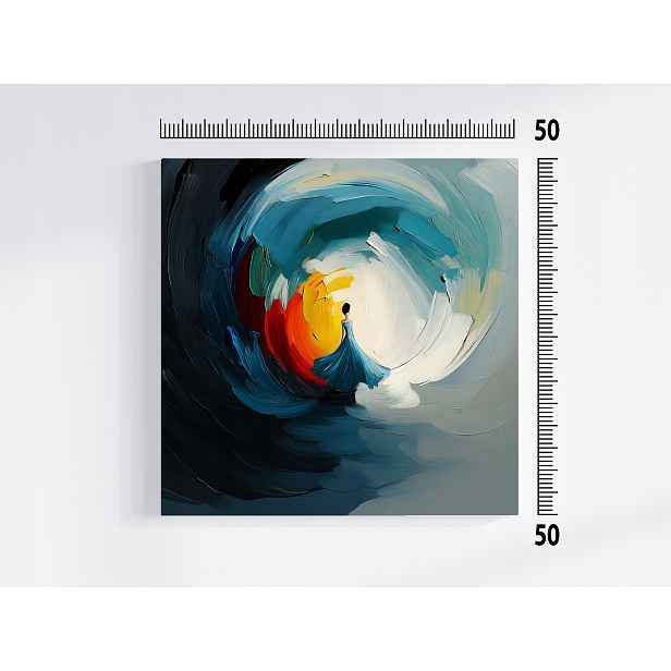 Plátno Obraz Na Plátně Dívka Silueta ​​módní Přehlídka 50x50