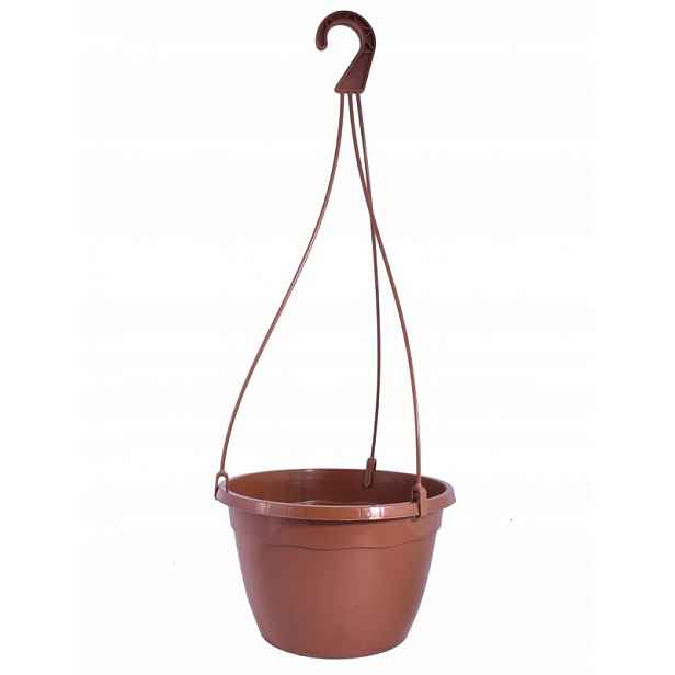 Závěsný květináč Ø 25 cm 5 L – terakota – 100 ks
