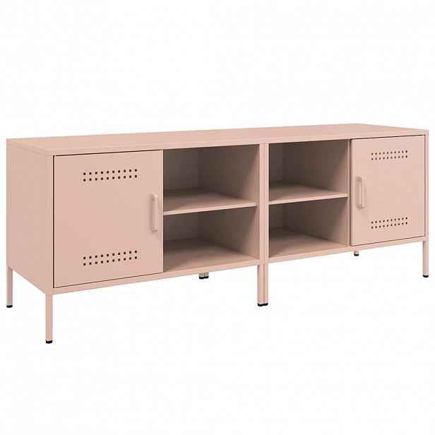 vidaXL TV skříňky 2 ks růžové 68 x 39 x 50,5 cm ocel