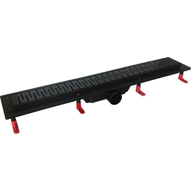 HOPA Odtokový žlab STANDARDline BLACK 90 cm Medium