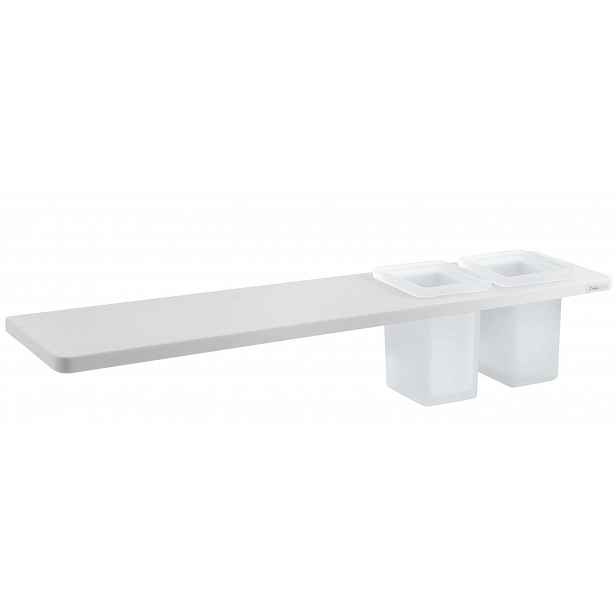 Sapho Abeline - Polička se sklenkami, délka 50 cm, matná bílá AE502-0101-01