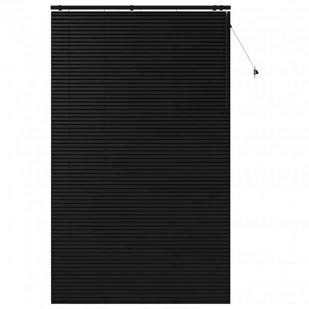 vidaXL Venet školní žaluzie Černá 150 x 250 cm 35 mm Masivní paulovnie