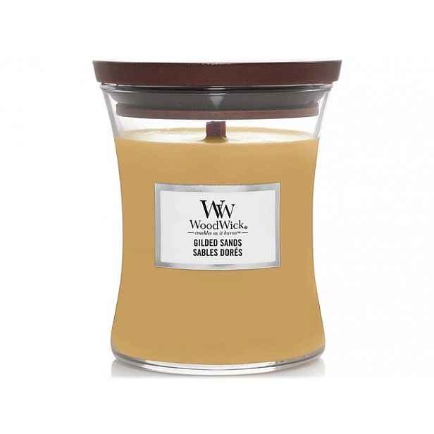 WoodWick střední svíčka Gilded Sands 275 g