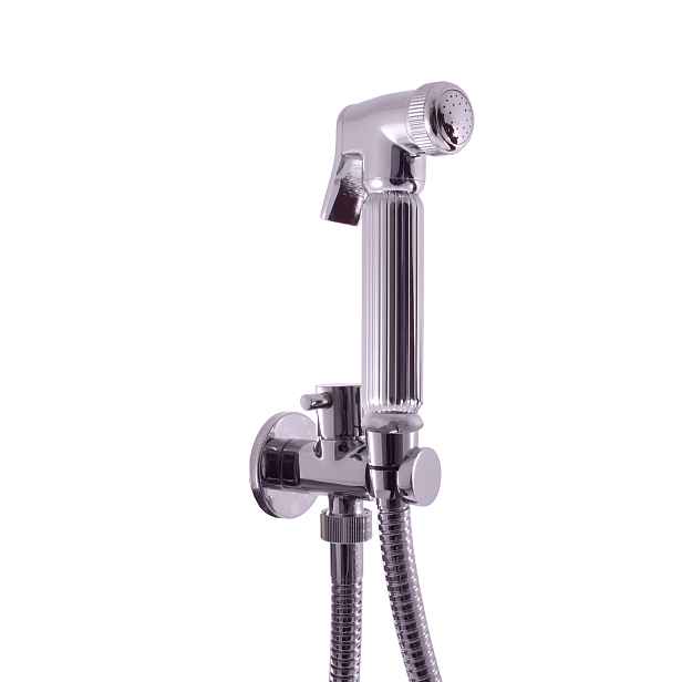 hygienický komplet na dvě použití s bidetovou sprškou a držákem , Chrom SK6905-1, RAV Slezák