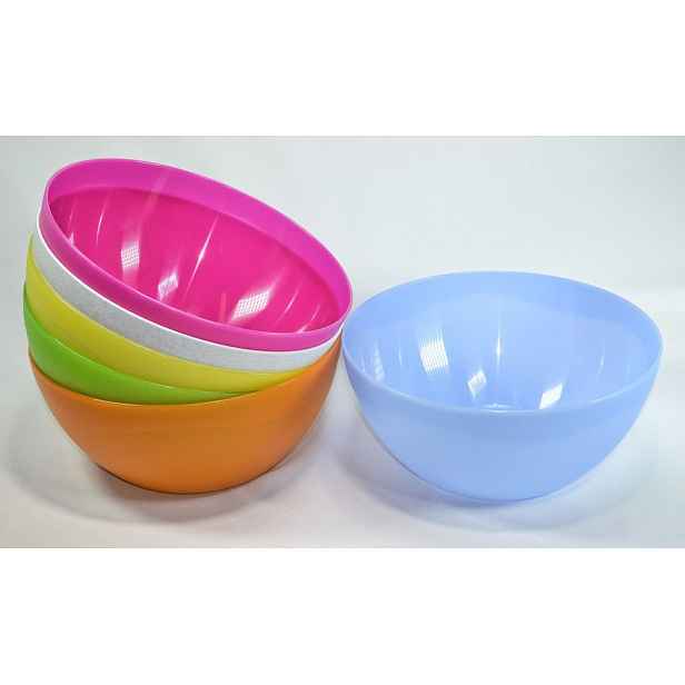 mísa 3,0l d24,5cm matová, MIX barev, plast