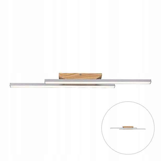 stropní svítidlo Led Dřevo Bílá 21W 1900lm Moderní obývací pokoj Tamur Rabalux