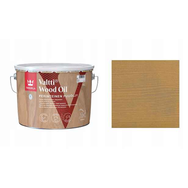 Tikkurila Valtti Wood Oil 9L 5064 Heina Ochranný Rozpouštědlový Olej