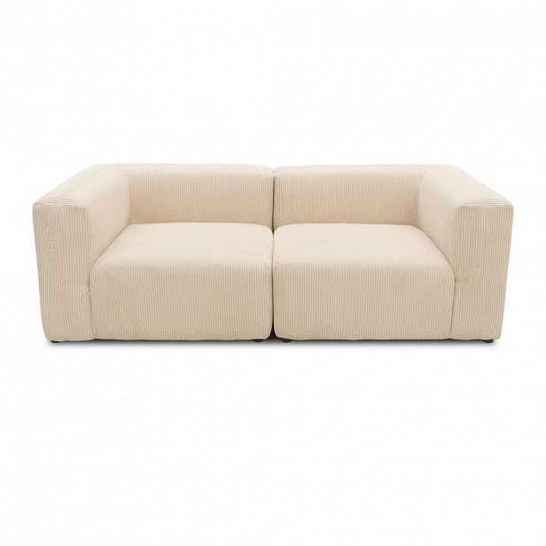 MID.YOU DVOUMÍSTNÁ POHOVKA, textil, krémová