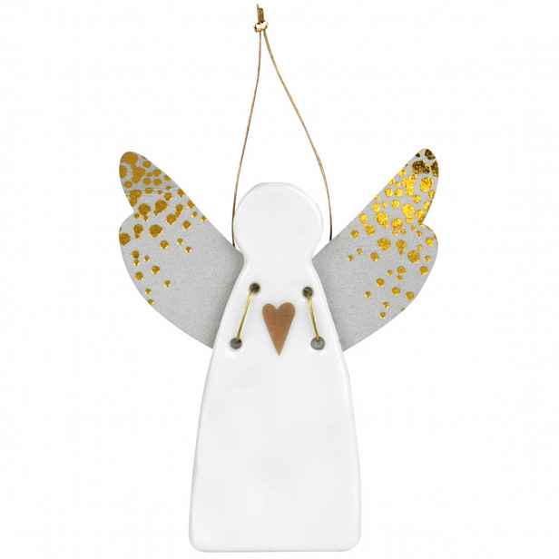 Räder Porcelánový závěsný anděl HEART GOLD