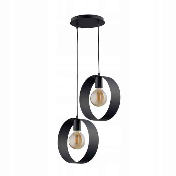 Závěsná lampa Stropní Svítidlo Happy Černá Ocelová E27 Regulace Sigma Osvětlení