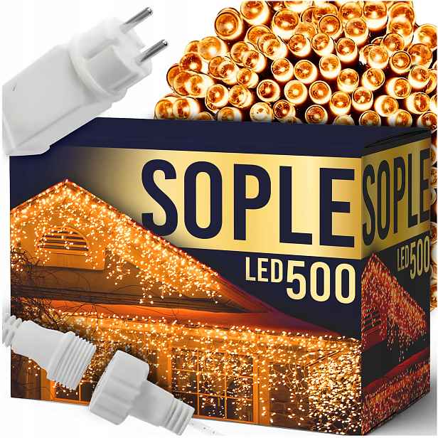 Rampouchy Vánoční Osvětlení Na Stromeček 500 Led 20,5 M Venkovní Sváteční Osvětlení Flash