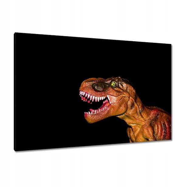 Obrazy 120x80 Tyranosaurus na černém pozadí