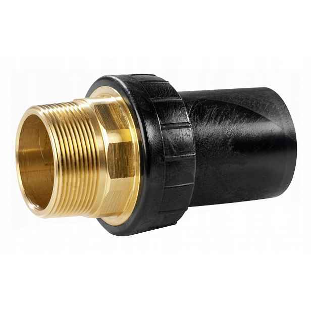 Adaptér Adaptor Spojka Nátrubek SDR11 PE/Mosaz Dn 40 x 1" Vnější Závit