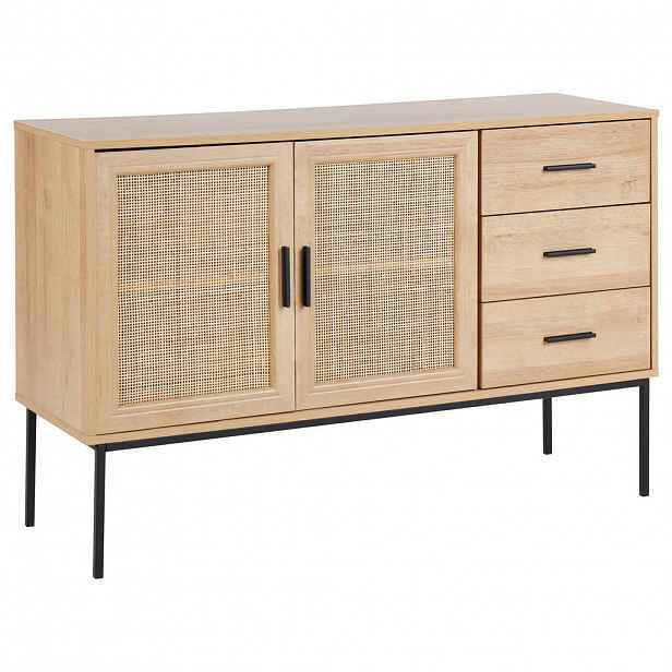 Beliani SIDEBOARD se 2 dveřmi Světle hnědý Pasco