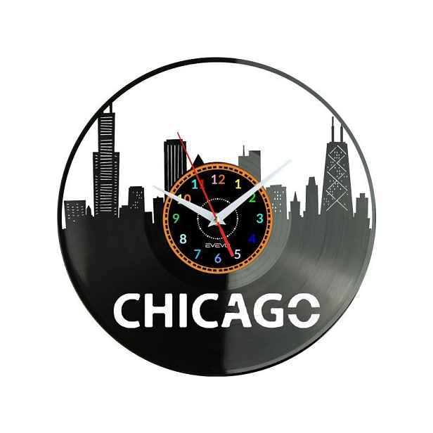 Chicago City Dárek pro milovníka originální Nástěnná Dekorace z desky