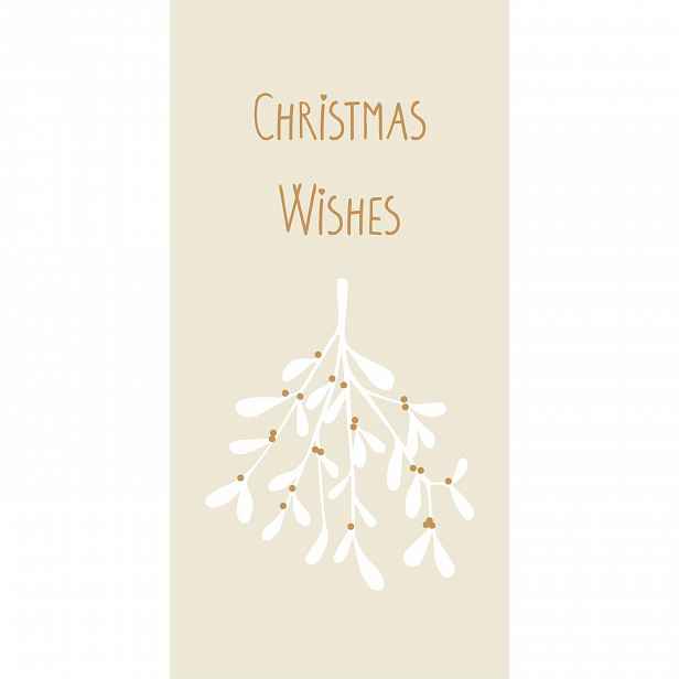 IB Laursen Vánoční ubrousky CHRITMAS WISHES, 16 ks