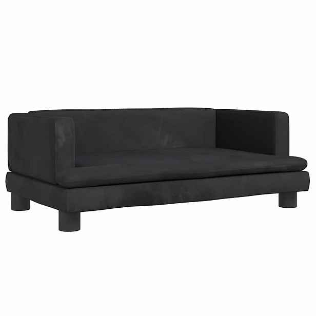 vidaXL Pelíšek pro psy černý 80 x 45 x 30 cm samet