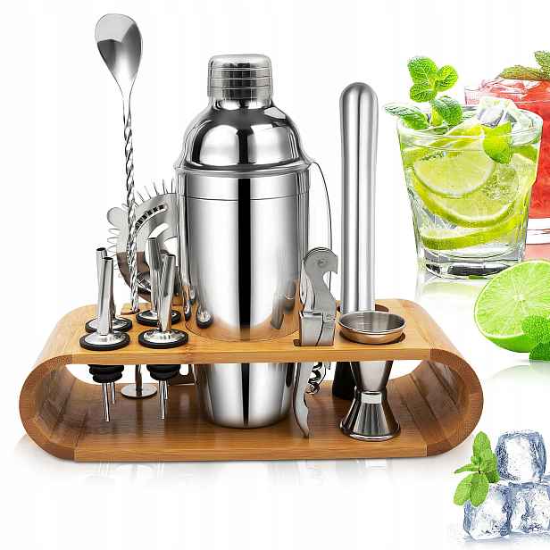 Profesionální Barmanský Set Na Koktejlové Nápoje Shaker Stojan
