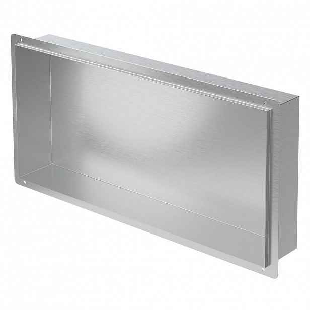 LuxeBath SPRCHOVÁ VANA stříbrná 60/30 cm bez okraje