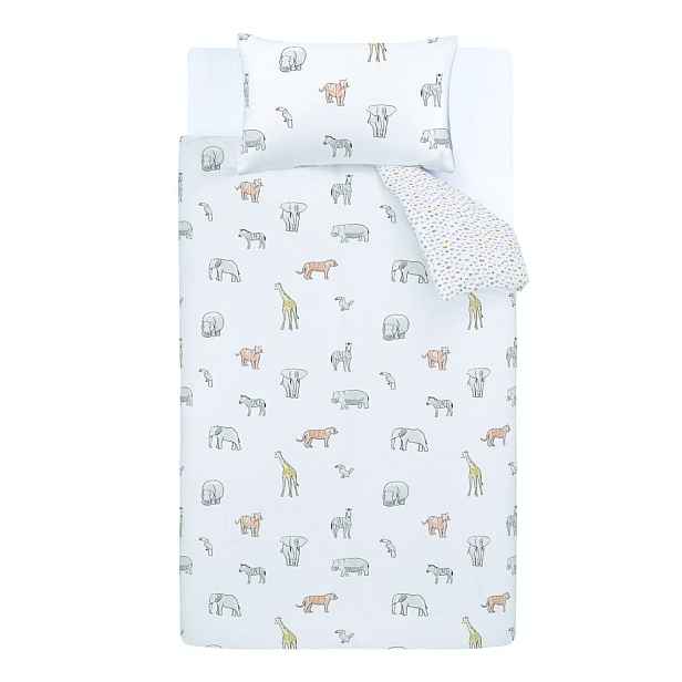 Bavlněné dětské povlečení na jednolůžko 120x150 cm Zoo Animals – Bianca