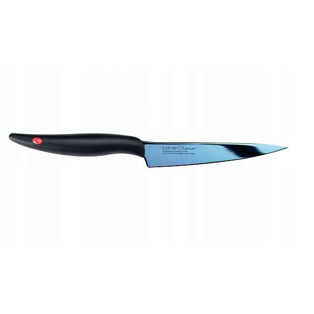 Nůž japonský univerzální kovaný Titanium, délka 12 cm, modrý Kasumi