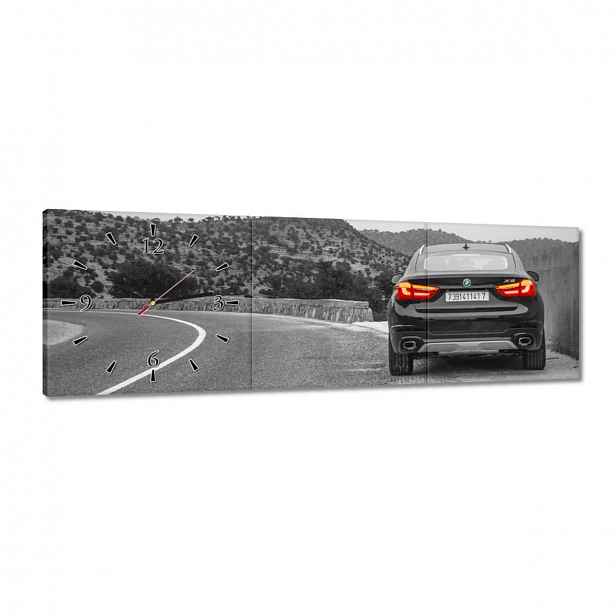 Hodiny 90x30 Bmw černé X6