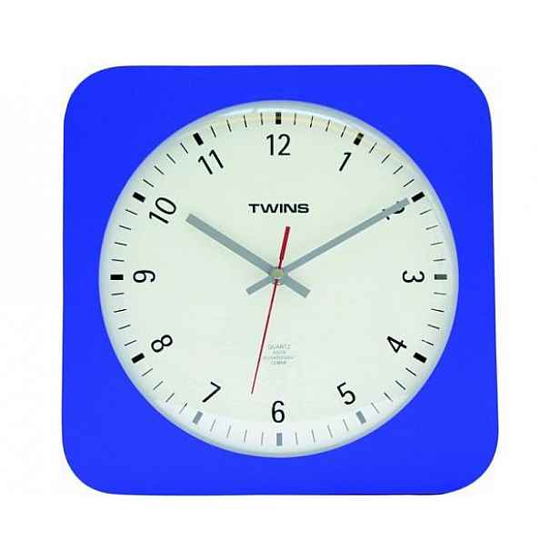 Nástěnné hodiny Twins 5078 blue 30cm