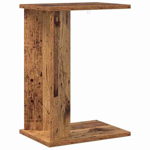vidaXL Odkládací stolek Staré dřevo 35 x 25 x 50 cm Kompozitní dřevo