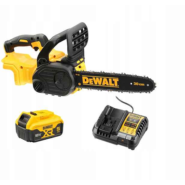 Akumulátorová řetězová pila DeWalt DCM565P1-QW 30 cm 18 V, sada 1x5 Ah