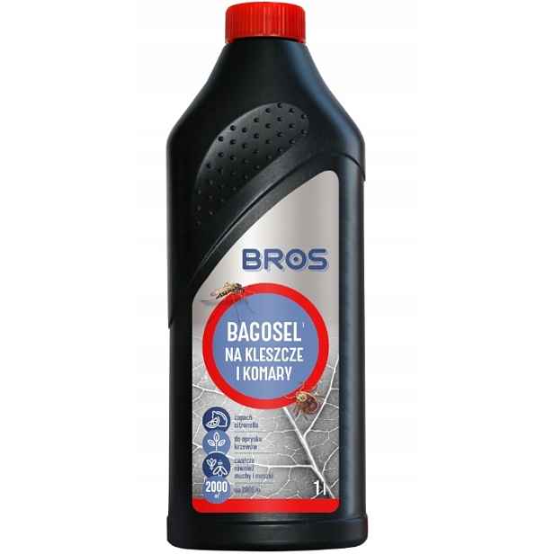 Bros Účinný Přípravek Postřik Na Komáry Klíšťata 1 l Bagosel