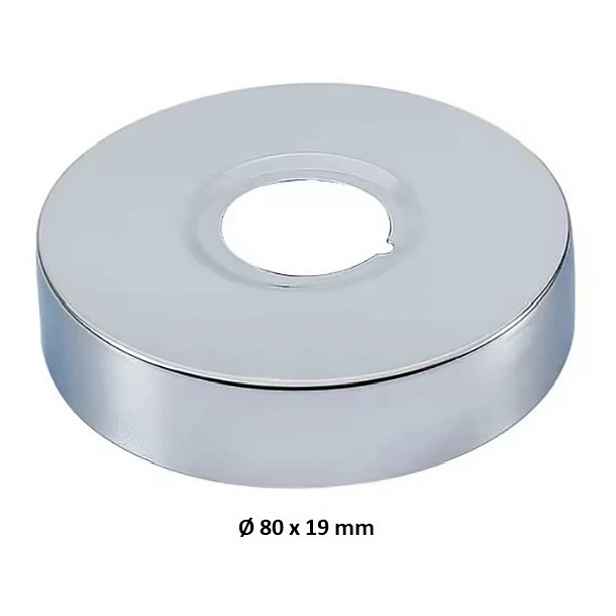 Eco produkty Krycí růžice k baterii; válcová; průměr 80mm x 19mm - závit 3/4" (růžice 3/4" k baterii o 8 cm) - 1 kus