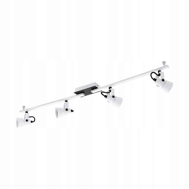 Lampa na liště Reflektor Spoty 4 x GU10 Eglo 98 cm bílá, černá