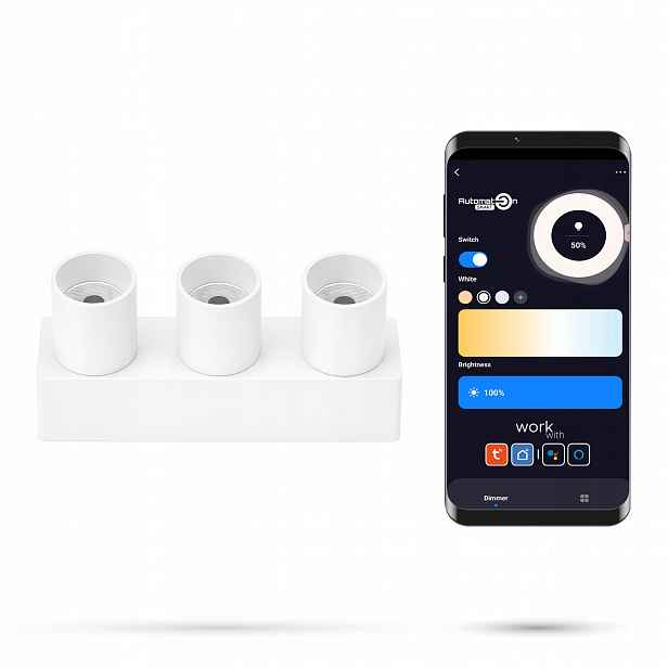 Reflektor Zigbee Tuya Spot Bílý 6W 3XD6 Slim Track 48VDC 3000-6000K
