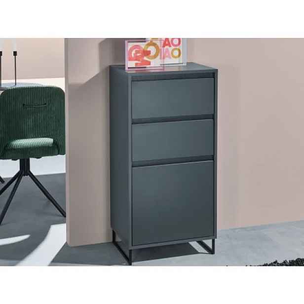 Komoda se šuplíky Cologne, 50 cm, antracitová