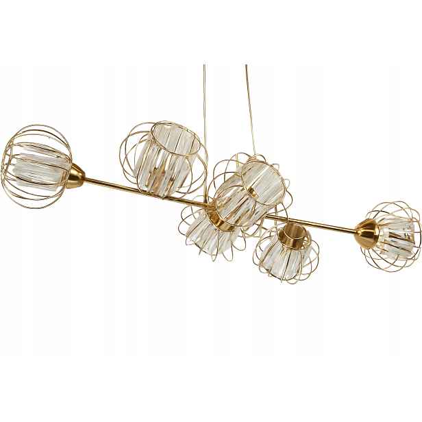 Závěsná Lampa Stropní Křišťálový Lustr zlatá Moderní dlouhá glamour