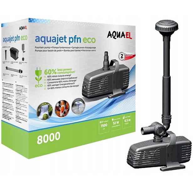 Aquael PFN-8000 Eco Fontánová Pumpa Do Jezírka