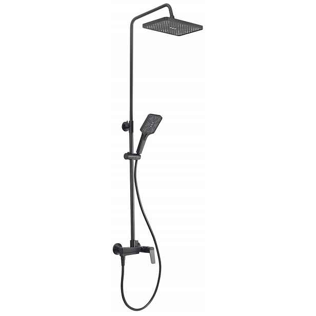 Aqualine Flery - Sprchový set s baterií, gun metal FY690GM