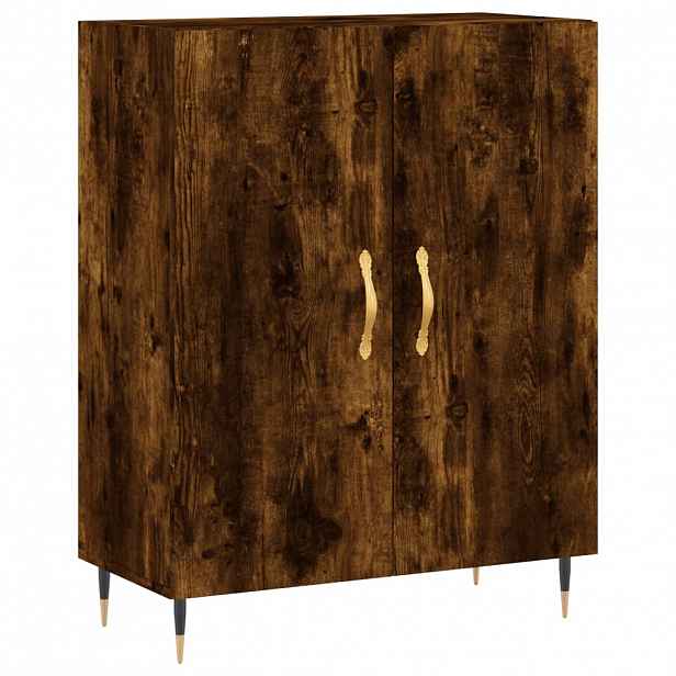 vidaXL Příborník kouřový dub 69,5 x 34 x 90 cm kompozitní dřevo