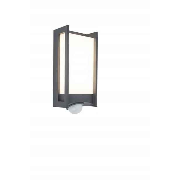 Fasádní lampa Venkovní nástěnné svítidlo Qubo Snímač pohybu Antracit Lutec