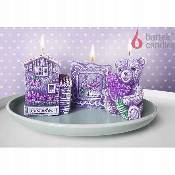 Svíčka Lovely Lavender Levandulová Fifurka Mix 20 Ks Display Bartek Candles