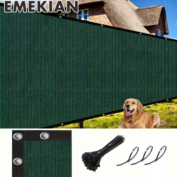 TEMU EMEKIAN Zástěna na balkon, plot pro soukromí, stínící síť, větrná clona, sluneční clona, UV ochrana, pro byt, terasu, dvorek, bazén, verandu,