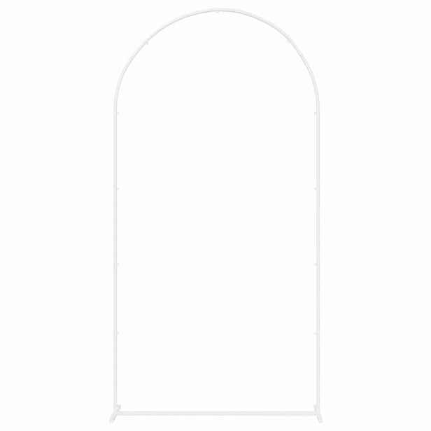 vidaXL Svatební oblouk Bílá 100 x 39 x 200 cm Ocel