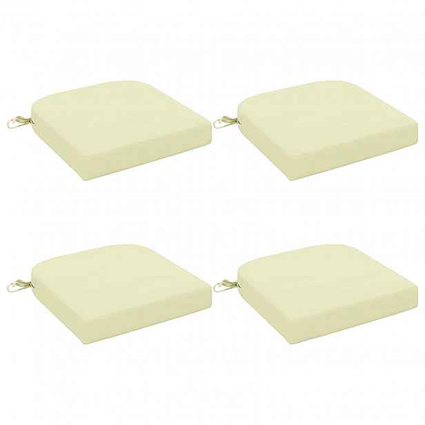 vidaXL 4-dílné sedáky SOEST 4 pcs 100% polyester Krémová
