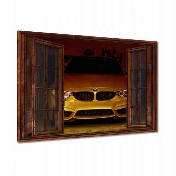 Obrazy 90x60 Zlaté Bmw Sportovní