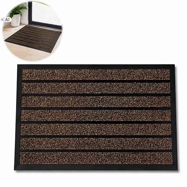 Vnější Stěrač Pod Dveře 60 x 90 Podložka Do Bot Velká Hnědá