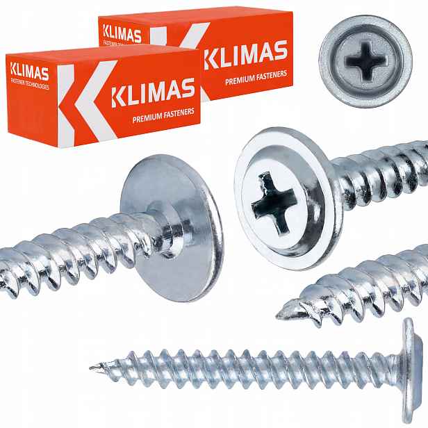Podložkové vruty do dřeva 4,2 x 32 mm 1000 ks Klimas Wpc