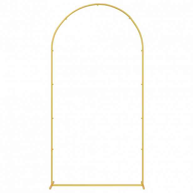 vidaXL Svatební oblouk Zlatá 100 x 39 x 200 cm Ocel